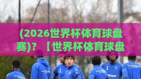 (2026世界杯体育球盘赛)？【世界杯体育球盘买球登入】最新指南与避坑技巧