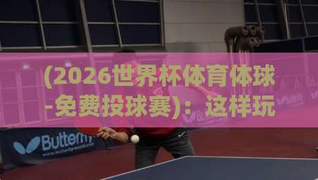 (2026世界杯体育体球-免费投球赛)：这样玩才过瘾！