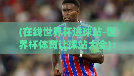 (在线世界杯进球站-世界杯体育让球站大全)：2026年球迷必看的五大实战技巧