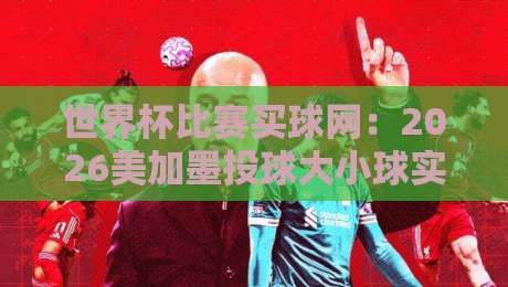 世界杯比赛买球网：2026美加墨投球大小球实战指南【世界杯比赛买球网】