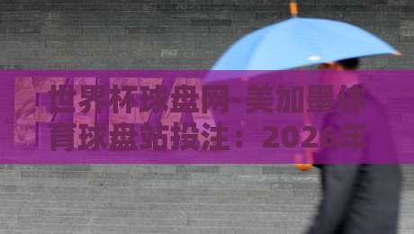 世界杯球盘网-美加墨体育球盘站投注：2026年世界杯投注新趋势与实战策略