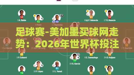 足球赛-美加墨买球网走势：2026年世界杯投注的暗流与风向